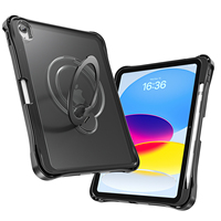 Coque Robuste Antichoc pour iPad 11e/10e Génération 10.9 Pouces, Housse Haute Résistance avec Bandoulière et Support