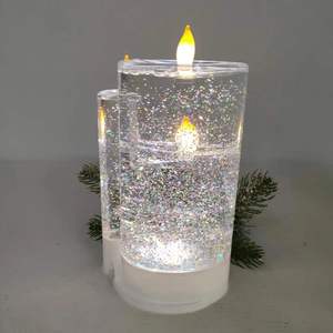Décoration de fête de Noël 2024, lampe à bougie LED électrique, ornements de bureau, lumières de bougies - Product Image 5