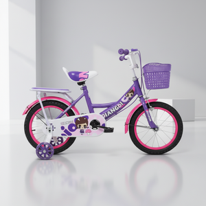 <span class=keywords><strong>Bicicleta</strong></span> Infantil Económica y Bonita de 12, 14, 16 y 18 Pulgadas con Ruedas de Entrenamiento, Cómoda para Niñas de <span class=keywords><strong>6</strong></span> <span class=keywords><strong>Años</strong></span>, Disponible en Stock de Fábrica, Lista para Enviar - Product Image 4