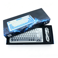 Scatola per Imballaggio Tastiera Meccanica con Logo Personalizzato, Confezione Regalo Premium in Cartone Rigido per Tastiera da Gaming con Inserto in Schiuma Personalizzato