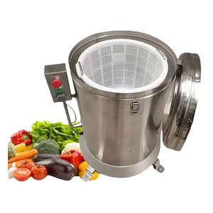 Buena centrifugadora de alimentos de acero inoxidable para secar frutas y verduras, máquina comercial para secar verduras/centrifugadora de verduras - Product Image 1