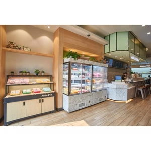 hot sale cake display fridge refrigerator chiller freezer for bakery stands showcase cabinet with defroster