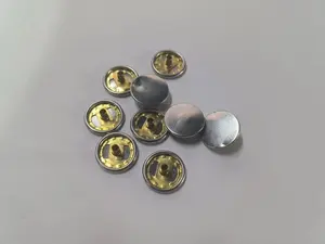 Wholesale 4 Parts Snap Button Garment Fasteners Brass Metal Press Silver Metal Buttons For Clothing