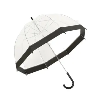 대중적인 명확한 우산 투명한 우산 똑바른, 유행 파라과이 Transparente 8K 똑바른 우산/