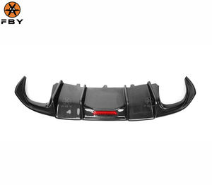 Heckstoßstangen-Diffusor im KB-Stil aus Carbonfaser für Audi A5 S5 B8 S-Line 2009-2011 Coupé <span class=keywords><strong>2</strong></span>-Türer Sport Heckstoßstangenlippe Body-Kit - Product Image 5