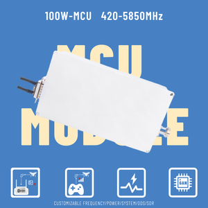 Antidrone 100W GaN Lora 100-6300Mhz Modulación digital RF Drone inalámbrico Amplificador de defensa Módulo de banda ancha Anti-FPV UAV Drones
