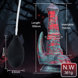 Фантазийный водоспрей-монстр-дилдо в виде инопланетного животного, эякулирующий дилдо-лошадь с присоской, секс-игрушки для женщин, мужчин и геев - Product Image 6