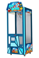 Machine à grue à peluches à monnayeur pour jeux de poupées, avec accepteur de billets