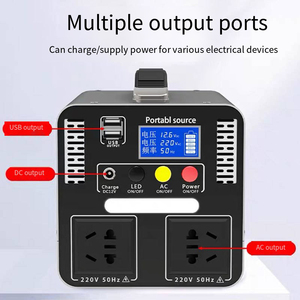 Système de production d'énergie solaire : 300W, 500W, 700W, 1000W. Générateur solaire portable d'urgence pour l'extérieur. Batterie au lithium : 220V. - Product Image 5
