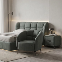 Fauteuil d'appoint moderne rembourré en tissu de luxe pour hôtel, chambre à coucher, salon - Fabricant OEM