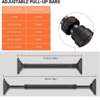 Gran oferta, barra de barbilla portátil multifuncional montada en la pared para puerta, entrenamiento de gimnasio en casa para interiores personalizado directo de fábrica