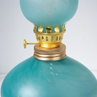 Lampe à huile en cristal vert clair de style arabe, porte-bougie pour la décoration de la maison, cadeau du Ramadan