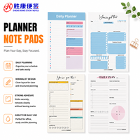 Bloc-notes quotidien détachable, liste de tâches, bloc-notes adhésif, planificateur personnalisé pour le bureau, l'école, la maison, planificateur de tâches