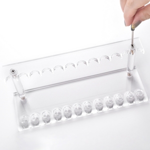 Support de Présentation en Acrylique Transparent pour Pinceaux de Nail Art, Organisateur de Stylos Gel, Étagère de Rangement pour Pinceaux de Peinture, Idéal pour Salons de Manucure - Product Image 1