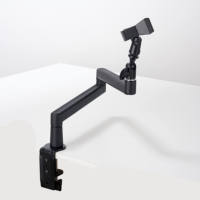 Support de microphone réglable en alliage d'aluminium de haute qualité pour diverses configurations d'enregistrement
