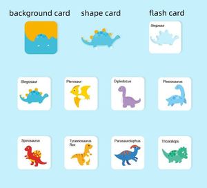 Juguetes Educativos Creativos para Preescolar 2025, Tarjetas con Imágenes de Animales Salvajes, Rompecabezas de Asociación Cognitiva - Product Image 5