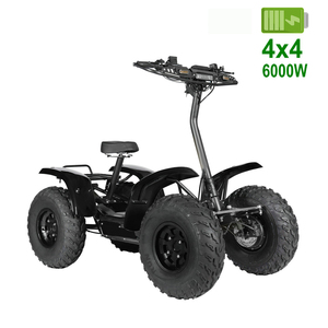 Scooter électrique tout-terrain pliable, portable, moteur 6000W, <span class=keywords><strong>quad</strong></span> électrique 4x4 pour hommes, aventure en plein air, escalade, cross-country - Product Image 1