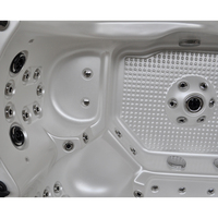 Jacuzzi Infantil Elevado para 6 Personas con 94 Chorros de Hidromasaje, Controles Balboa, Esterilizador de Ozono e Iluminación Cromoterapéutica