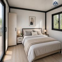Maison conteneur de luxe extensible 20 pieds 40 pieds entièrement équipée, pliable et modulaire, pour suite d'hôtes et lodge