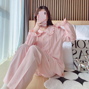 8655 da <span class=keywords><strong>donna</strong></span> dolce <span class=keywords><strong>pigiama</strong></span> di puro cotone che allatta indumenti da notte elasticizzati manica lunga in vita per la <span class=keywords><strong>gravidanza</strong></span> di maternità - Product Image 6