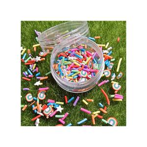 Figuras de <span class=keywords><strong>arcilla</strong></span> de corte largo de estrellas de caramelo coloridas, rociadores mezclados, rodajas de cerámica suaves para manualidades DIY, accesorios - Product Image 5