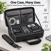 Étui de rangement rigide en EVA durable, résistant aux chocs, sac à outils portable pour appareils électroniques d'extérieur, organisateur d'accessoires d'appareil photo