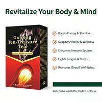 Tisane aux Dix Trésors de Ginseng Naturel en Sachets de 5g x 30 Boîtes – Plantes Séchées à Basse Température pour Infusion Herbal