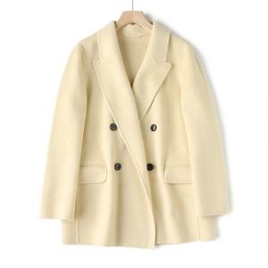 เสื้อโค้ทผ้าขนสัตว์ไซส์ใหญ่ เสื้อสเวตเตอร์แคชเมียร์ขนสัตว์สำหรับผู้หญิง เสื้อคลุมคาร์ดิแกนยาวลำลองสำหรับฤดูหนาว แบบถักลายนูนตามสั่ง - Product Image 4