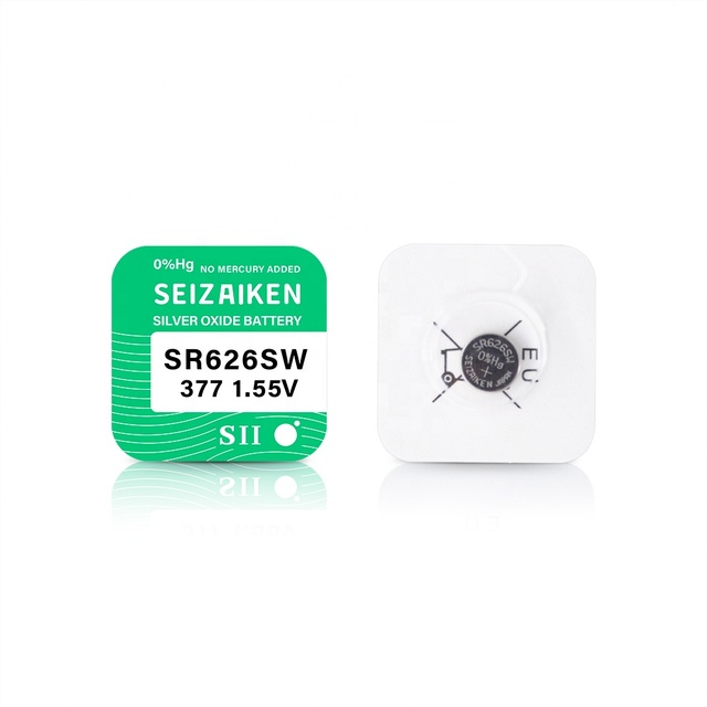 SEIZAIKEN Silver Oxide 1.55v SR626SW 1.55V Button Watch Battery