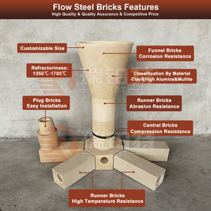 Trichter/Hülse/Runde feuerfeste Scham ott boden Gieß steine Sets für Gusseisen - Product Image 2