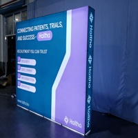 Boîtes lumineuses publicitaires en tissu LED avec cadre en aluminium pour l'extérieur et l'intérieur, boîtes lumineuses pop-up pour la publicité et l'affichage
