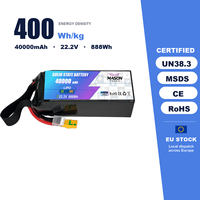 Batterie à semi-conducteurs OEM ODM 6S 40000mAh 10C à cycle long 22.2V 888Wh légère 2421g pour drones d'inspection et de cartographie