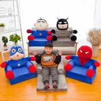 Asientos de apoyo de felpa para bebés, sofá de dibujos animados de Los Vengadores, Spiderman, Capitán América, asiento de bebé, juguete