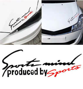 2 Calcomanías Universales de Vinilo para Autos con Letras Deportivas, Resistentes al Agua y a los Arañazos, Autoadhesivas - Product Image 1