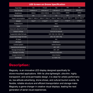 <span class=keywords><strong>Drone</strong></span> publicitaire léger P15 P20 avec écran LED pour projection numérique en vol – Solution de bannière marketing haute performance pour événements - Product Image 2