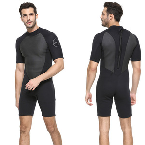 <span class=keywords><strong>Traje</strong></span> de Neopreno Corto Personalizado para Hombre, 2mm 3/2mm, con Cremallera Trasera, Térmico, para Buceo, Natación, <span class=keywords><strong>Traje</strong></span> de Buceo de una Pieza - Product Image 2