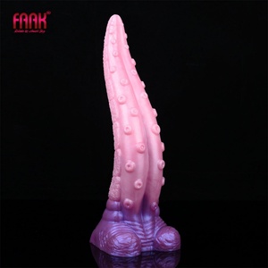 Silicone Fantasy Pink Tongue Anal Plug G-spot Stimulate <b>Dildo</b> Shop With Sucker Bumpy Massage Sex Toys for Men and Women - Product Image 1
