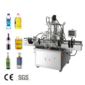 Remplisseuse automatique quantitative de détergent pour jus de fruits Remplisseuse de bouteilles d'huile Bouteille en plastique PET Machine à bière Soju