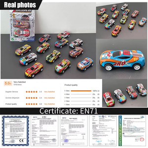 Hete stijl Alloy Pull Back auto Mini simulatie duurzame 6.8CM serie diecast speelgoed voor kinderen Alloy raceauto - Product Image 5