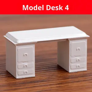 Crab Kingdom <span class=keywords><strong>Haute</strong></span> qualité <span class=keywords><strong>1</strong></span>:30 Moderne ABS <span class=keywords><strong>En</strong></span> Plastique Mini Meubles DIY Modèle Architectural Sable Table Maison De Poupée Accessoires - Product Image 2