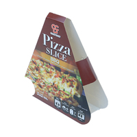 Boîte de papier Triangle haut de gamme nouvellement conçue Boîte à pizza écologique personnalisable Boîte à pizza imprimée à emporter de haute qualité avec logo