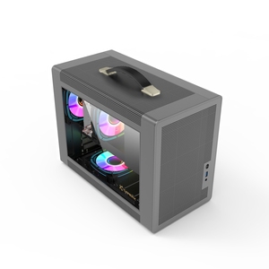 Boîtier PC portable vide personnalisé pour petit bureau Boîtier ordinateur PC Micro ATX <span class=keywords><strong>ITX</strong></span> Boîtier PC Cabinet Gamers Case - Product Image 2