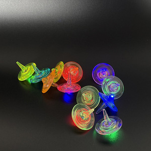 Juguete Giratorio de Plástico Transparente y Colorido con Luz, Antiestrés, Mini Juguete Giratorio Luminoso - Product Image 3