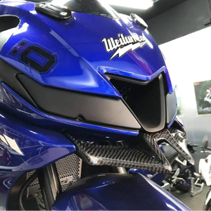 สปอยเลอร์ปีกฉลาม ABS พลาสติกสำหรับรถมอเตอร์ไซค์ RSP สำหรับครอบใต้กันชนหน้า รุ่น R15 <span class=keywords><strong>V3</strong></span> ใช้ได้กับรถสตรีททั่วไป - Product Image 3