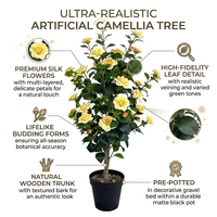 Pabrik Grosir Plastik Bonsai Bunga Sutra Buatan Tanaman Artifisial untuk Dekorasi Rumah dan Taman