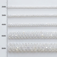 Klaar voor verzending Fabrikanten Groothandel AB Bicone Kristal Kralen 2-8mm Losse Kralen Bulk voor DIY knutselen en sieraden maken