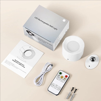 Lampe de chevet à double éclairage, protection des yeux, télécommande, chargement USB, détection de présence humaine, magnétique, moderne, pour salle de bain