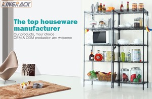 <span class=keywords><strong>5</strong></span>-stufige schwarze Edelstahl-Drahtgitter-Lager regale Hoch leistungs-und platzsparend für die Organisation von Küchen schlafzimmern und Garagen - Product Image 6