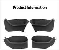 Pour Tesla Model 3 Model Y, conteneur de rangement de porte étanche en TPE, doublure de poche de porte, plateau latéral de siège, support pour articles divers