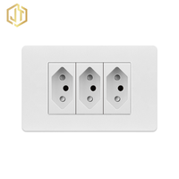 Interrupteurs muraux et prises de type brésilien de haute qualité à bas prix, PC Pamel pour hôtel, maison, bureau